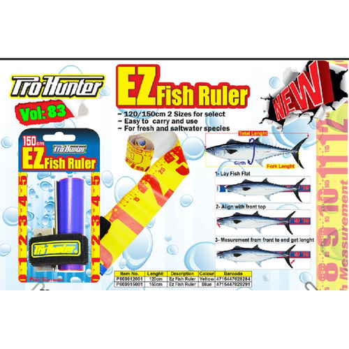 Pro hunter EZ Fish Ruler Balk Metresi 150 cm