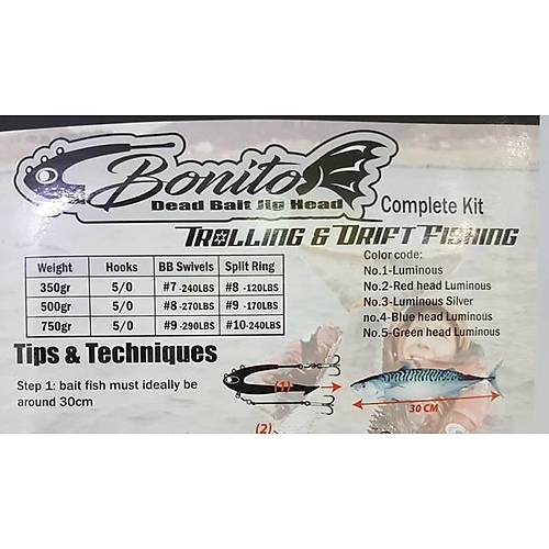 Bonito Jig Head 500gr