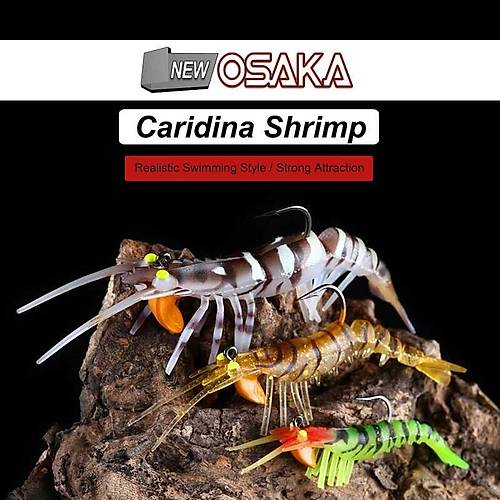NEW Osaka Caridina Shrimp TPE Yumu�ak Karides 7,62 Cm 6,5 Gr