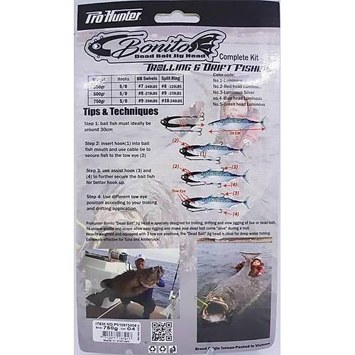 Bonito Jig Head 250 gr