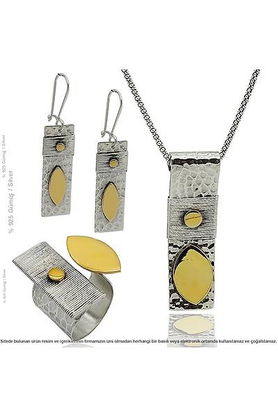 925 Ayar G�m�� �zel Tasar�m Otantik Bayan ��l� Set Stok Kodu:20174062