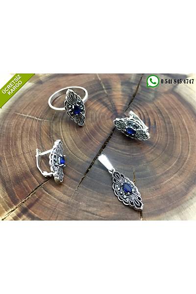 Safir ve Markazit Tal Gm Bayan l Set Stok Kodu: 20172559