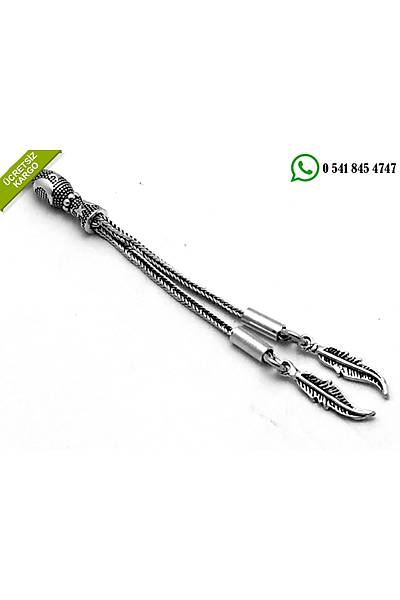 �ift P�sk�ll� Yaprak Temal� 925 Ayar G�m�� P�sk�l Stok Kodu:20174608