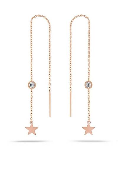 Gm Rose Zirkon Tal 11 Cm Yldz Sallantl Zincirli Kpe Dgn20940