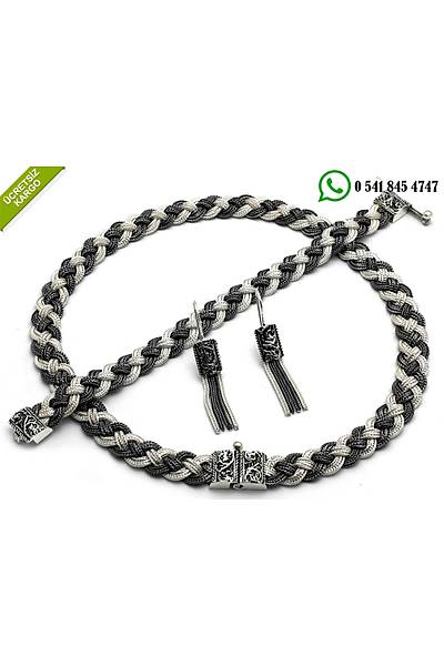 925 Ayar �zel Tasar�m El ��i Midyat Has�r� G�m�� ��l� Set Stok Kodu:2018657