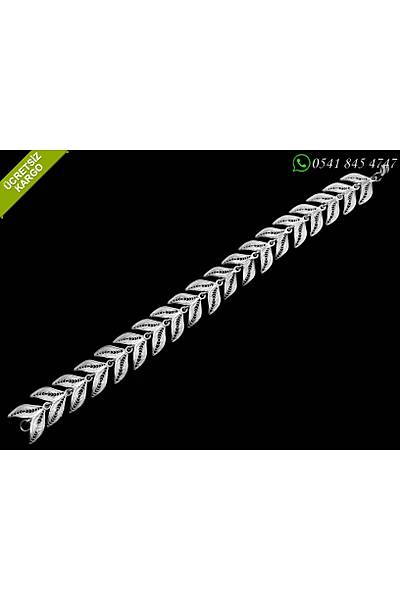 Yaprak Model 925 Ayar Gm Bayan Telkari Bileklik Stok Kodu:20172253