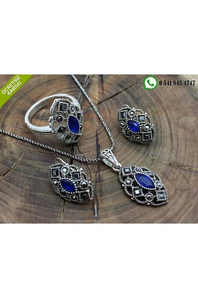 Safir Ve Markazit Tal Gm Bayan l Set Stok Kodu:20173055