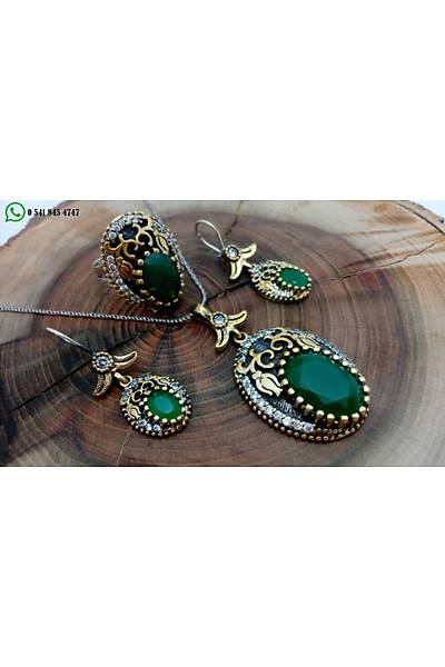 Zmrt Tal Lale Motifli Otantik Gm Bayan l Set (Stok Kodu:20162106)