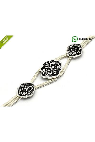 925 Ayar G�m�� Midyat Has�r �zel Eli�i ��lemeli Bayan Bileklik Stok Kodu:20174559
