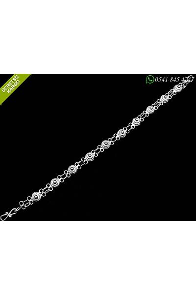 Ki�ni� Model 925 Ayar G�m�� Bayan Telkari Bileklik Stok Kodu:20172227
