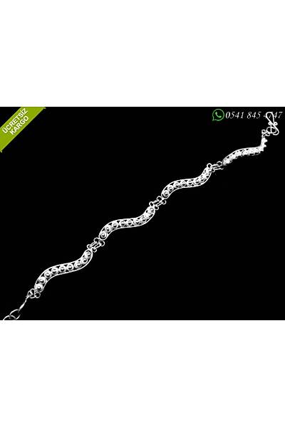 Kini Model 925 Ayar Gm Bayan Telkari Bileklik Stok Kodu:20172232