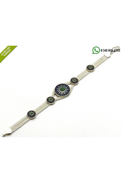 925 Ayar G�m�� �zel Eli�i Midyat Has�r Mine Temal� Bayan Bileklik Stok Kodu:20174561