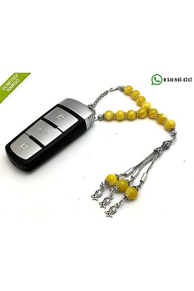925 Ayar Toz Damla Kehribar Tal Tesbih Model Gm Anahtarlk Stok Kodu:20174328