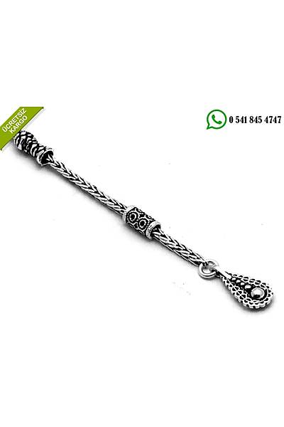 Tekli Özel Tasarım 925 Ayar Gümüş Püskül Stok Kodu:20174597