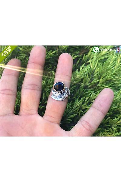925 Ayar Gm Safir Tal Oval Tasarm El i Otantik l Set Stok Kodu:2019760