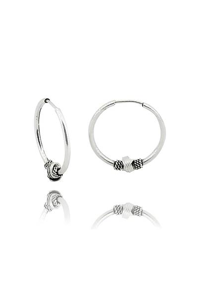 Kad�n G�m�� 14mm Mini Halka K�pe Dgn20343