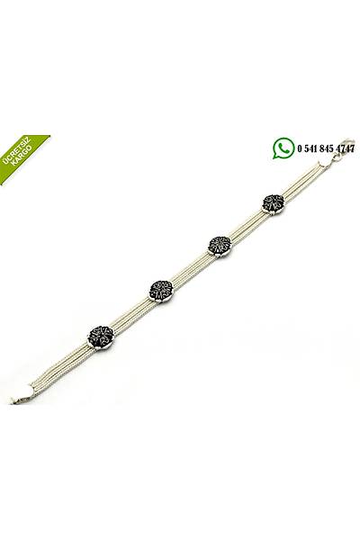 925 Ayar G�m�� Eli�i Midyat Has�r Bayan Bileklik Stok Kodu:20174558
