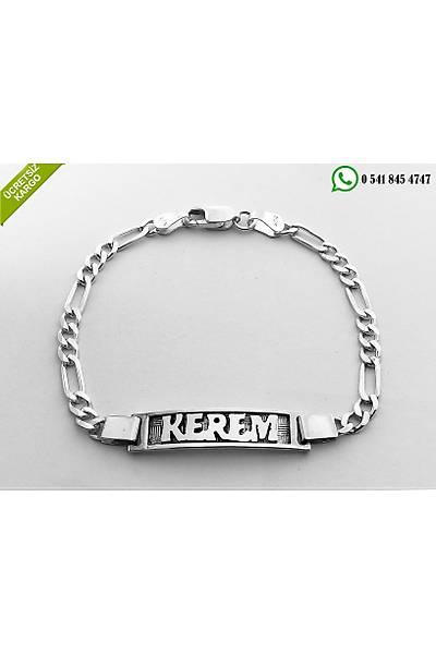 925 Ayar Gm Kiiye zel sim Yazlabilir Zarif Bileklik Stok Kodu:2019276