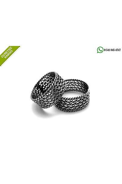 Midyat Oksitli Telkari Gm Bay Bayan ift Alyans Stok Kodu:20171121