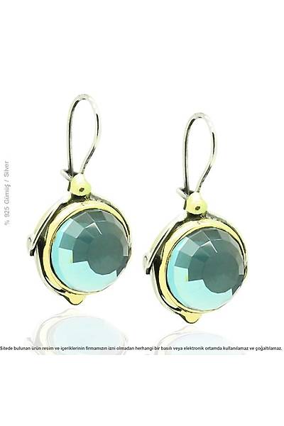 Akuamarin Ta�l� 925 Ayar G�m�� Bayan Otantik ��l� Set Stok Kodu:20174117