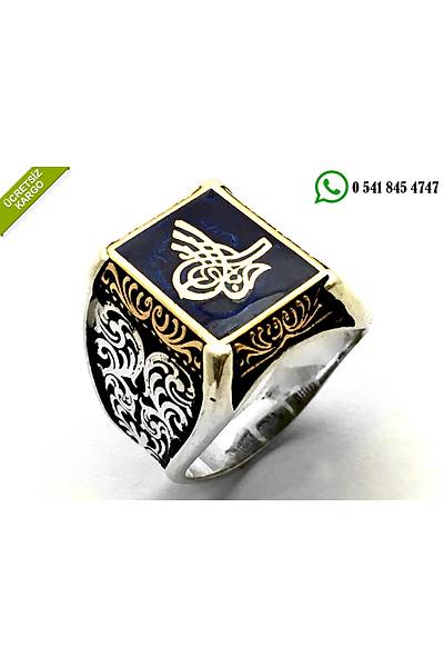 925 Ayar Gm Osmanl Tural Mineli Erkek Yzk Stok Kodu:2018187