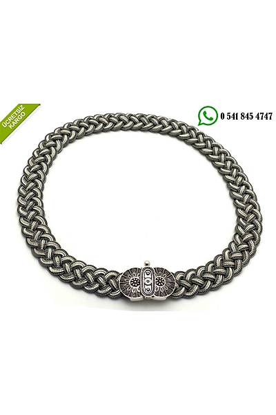 925 Ayar zel Tasarm El i Midyat Hasr Gm l Set Stok Kodu:2018653