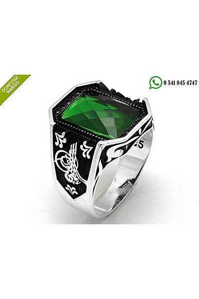 925 Ayar Gm Yeim Tal Osmanl Sancak Ve Tural Erkek Yzk Stok Kodu:20174484
