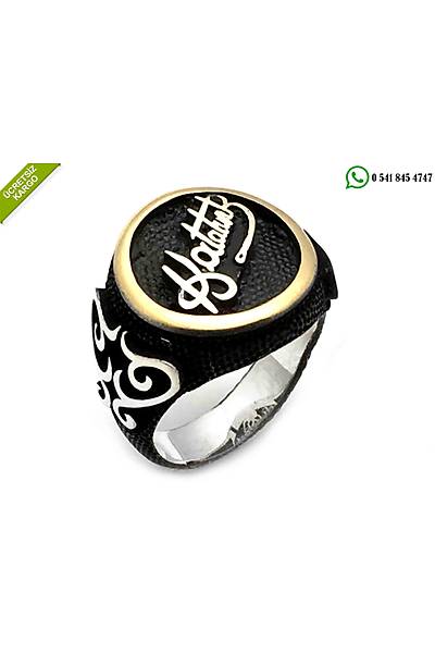925 Ayar Gm Kemal Atatrk mzal zel Tasarm Tasz Erkek Yzk Stok Kodu:2018708