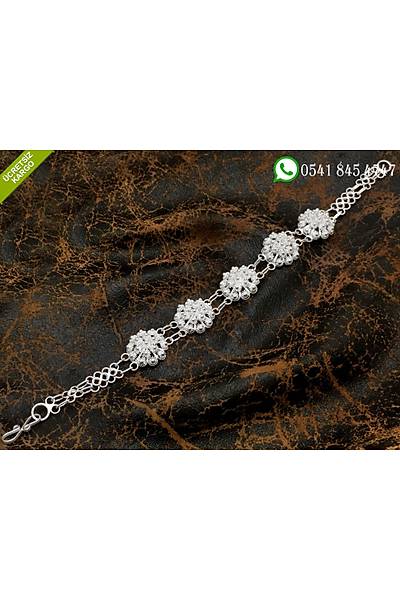 925 Ayar Bereket Model Telkari El ��i G�m�� Bayan Bileklik Stok Kodu:2018841
