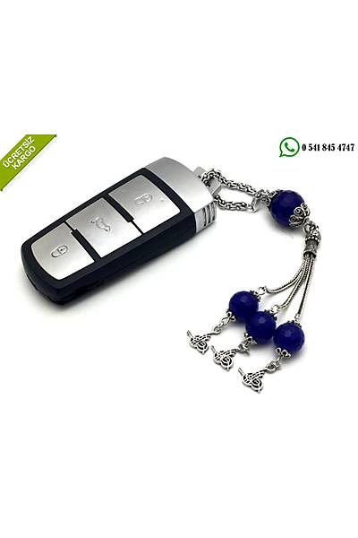 925 Ayar Do�al Ta�l� Tesbih Model G�m�� Anahtarl�k Stok Kodu:20174330
