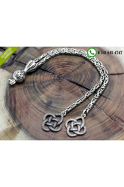 925 Ayar G�m�� A�k D���m� Kral Zincir Tasar�ml� �kili P�sk�l Stok Kodu:2018388