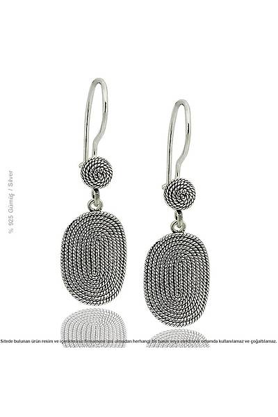 925 Ayar G�m�� Oval Sade Tasar�m Telkari ��l� Set Stok Kodu:20174052