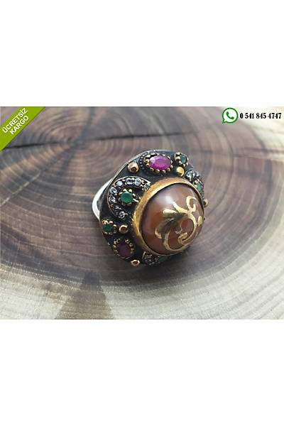 Zmrt Ve Yakut Tal Otantik Gm Bayan Yzk Stok Kodu:20171176