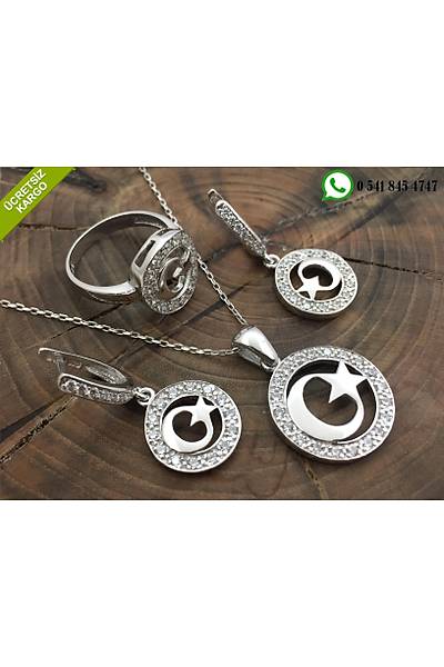 Ayyldzl Zirkon Tal Gm Bayan l Set Stok Kodu:20173066