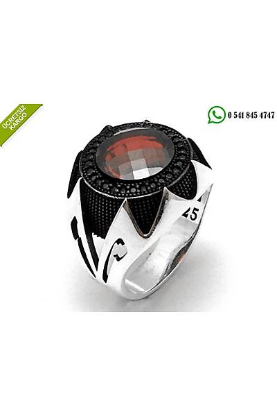 925 Ayar Gm Mikro Zirkon Tal zel Tasarm Erkek Yzk Stok Kodu:20174485