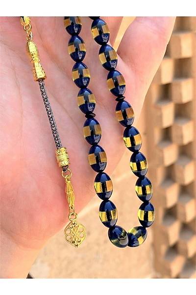 S�rmeli Toz Kehribar Tesbih Dgn11176