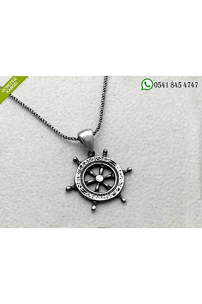 925 Ayar G�m�� Gemici D�meni Model Erkek Kolye Stok Kodu:20181085