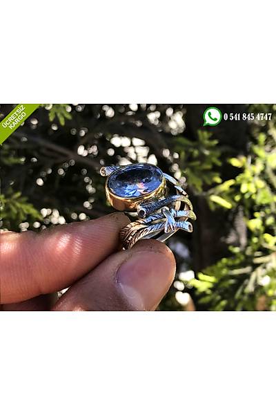 925 Ayar Gm Zirkon Tal Yaprak Tasarm El i Otantik Yzk Stok Kodu:2019729