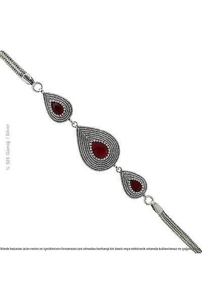 925 Ayar G�m�� Damla Model Telkari Bayan Bileklik Stok Kodu: 20173597