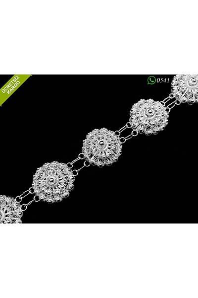 Bereket Model 925 Ayar Gm Bayan Telkari Bileklik Stok Kodu:20172245