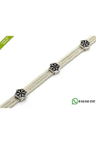 925 Ayar �zel Tasar�m El ��i Midyat Has�r� G�m�� Bayan Bileklik Stok Kodu:2018680