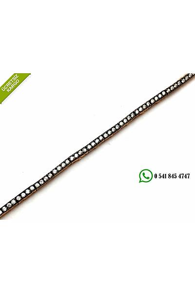 925 Ayar Gm Rose Kaplama Su Yolu Model Bayan Bileklik Stok Kodu:20174373