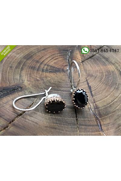 925 Ayar G�m�� Zirkon Ta�l� Oval Model Otantik Bayan K�pe Stok Kodu:20181008