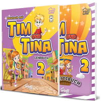 Tim und Tina 2 - Lehrbuch + Arbeitsbuch (2 Kitap)