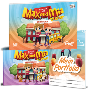 Max und Mia Starter - Lehrbuch + Mein Portfolio + Arbeitsbuch (3 Kitap)