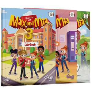Max und Mia 3 - Lehrbuch + Mein Portfolio + Arbeitsbuch (3 Kitap)