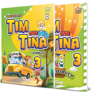 Tim und Tina 3 - Lehrbuch + Arbeitsbuch (2 Kitap)