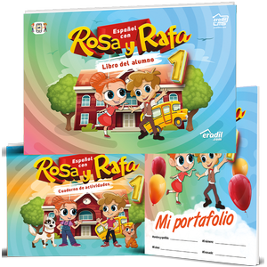 Rosa y Rafa 1 - Libro del alumno + Mi Portafolio + Cuaderno de actividades (3 Kitap)