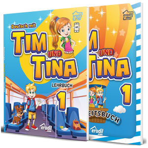 Tim und Tina 1 - Lehrbuch + Arbeitsbuch (2 Kitap)