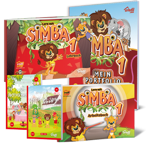 Simba 1 - Lehrbuch + Mein Portfolio + Arbeitsbuch + Lekt�ren (5 Kitap)